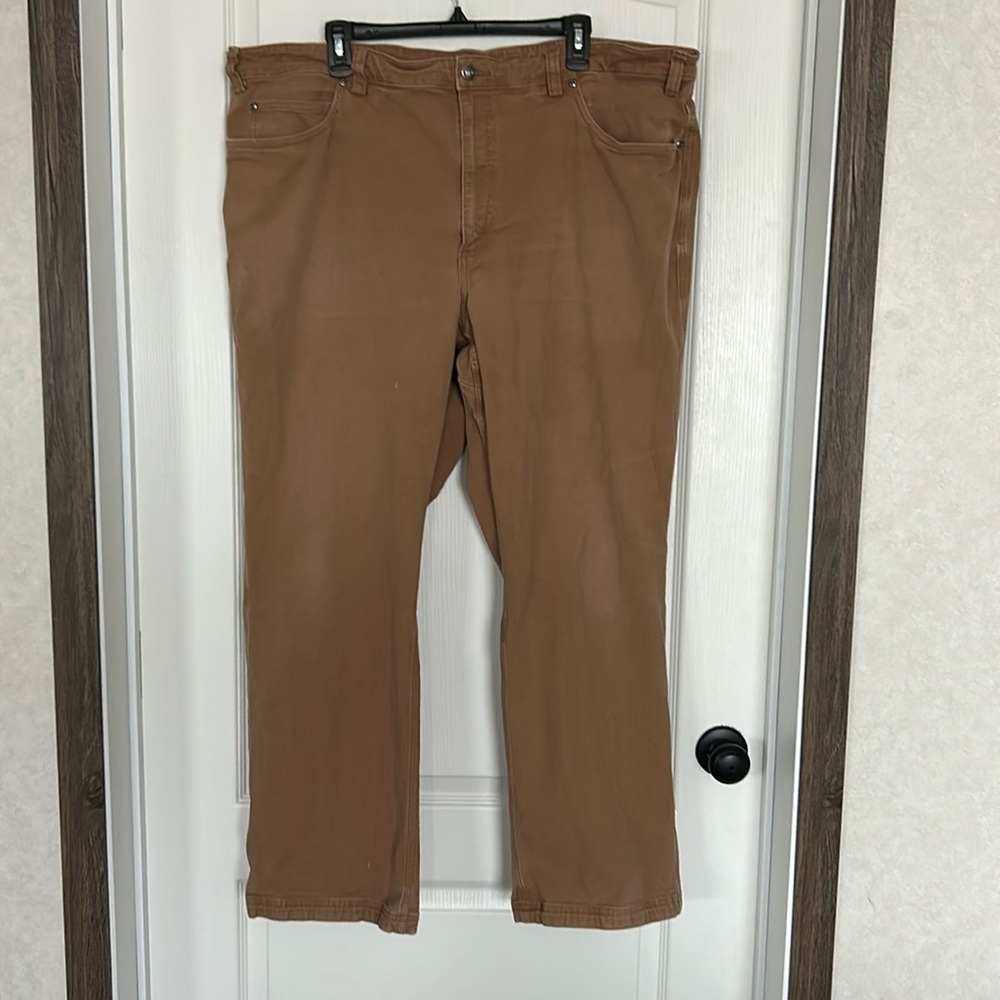 DuluthTrading Co. Flex Fire House Pants, 46x 32, Tan